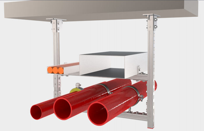 綜合管線成品支吊架